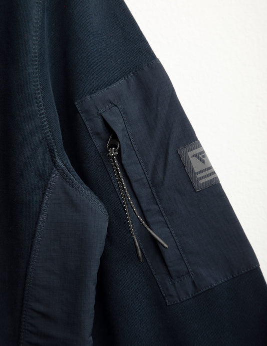 Felpa girocollo con dettagli utility - back - 002