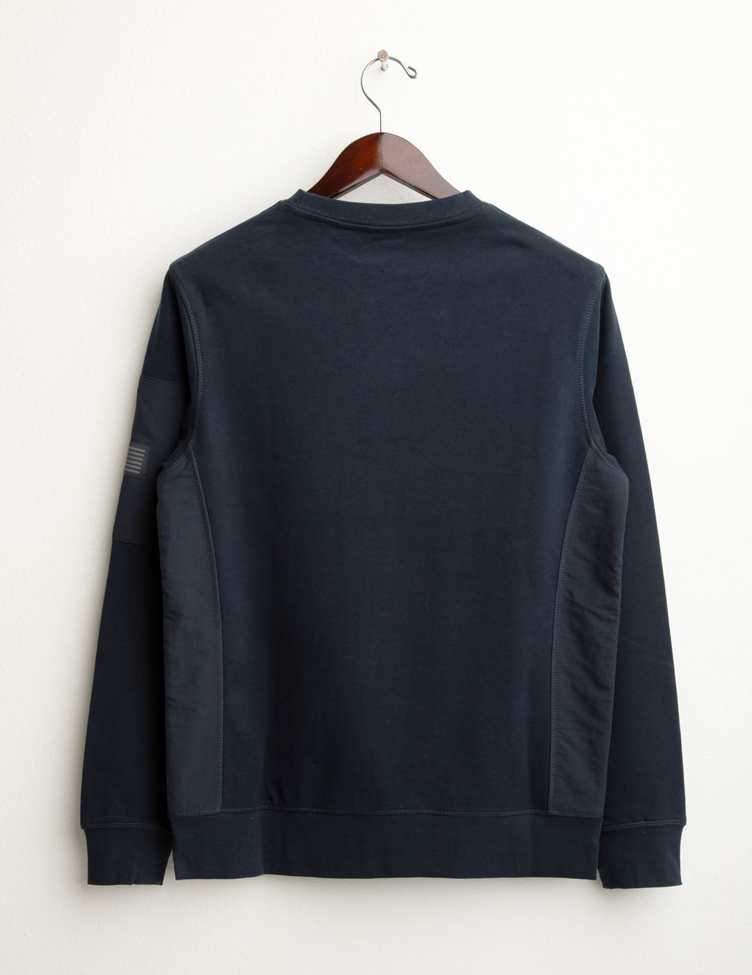 Crew-neck sweatshirt with utility details man blue fm25w14fg cc-a0601 Crew-neck sweatshirt with utility details