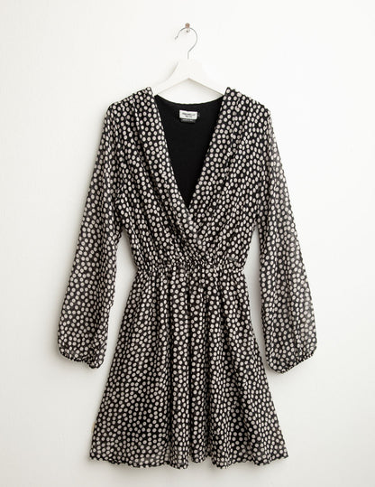 Printed georgette dress