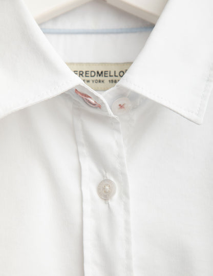 Slim fit stretch poplin shirt