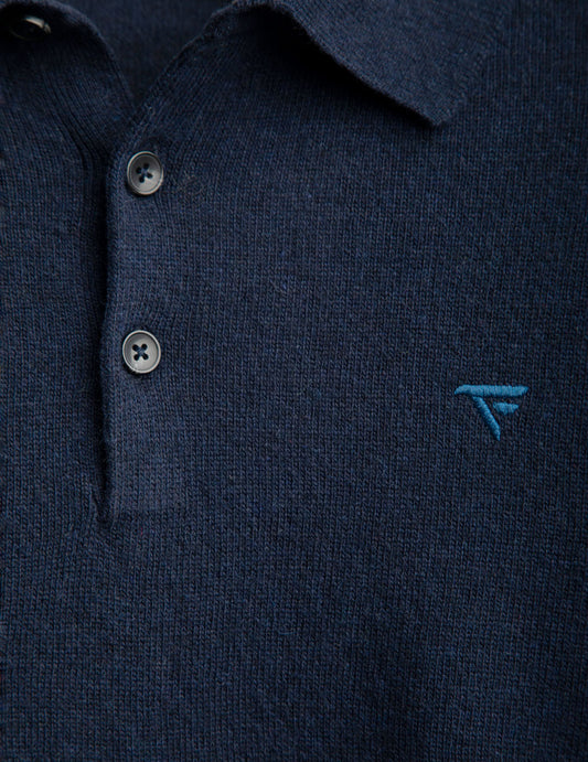 Maglia polo in lambswool - back - 002