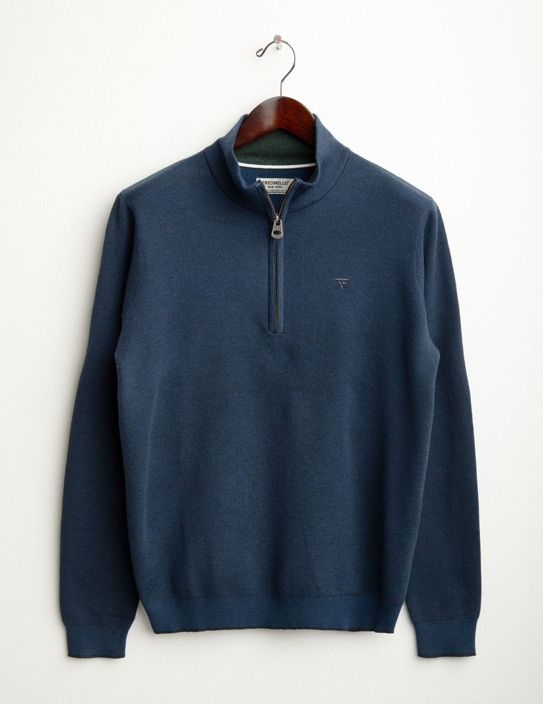 Maglia camioner jacquard uomo blue fm25w35mm cc-a0601 Maglia camioner jacquard