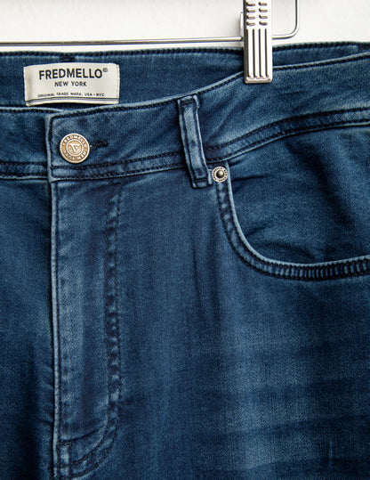 Pantaloni in felpa effetto denim “Mr. Bryan”