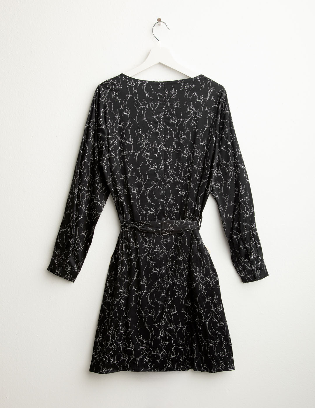 Abito in raso stretch stampato donna black fw25w03as cc-a0951 Abito in raso stretch stampato