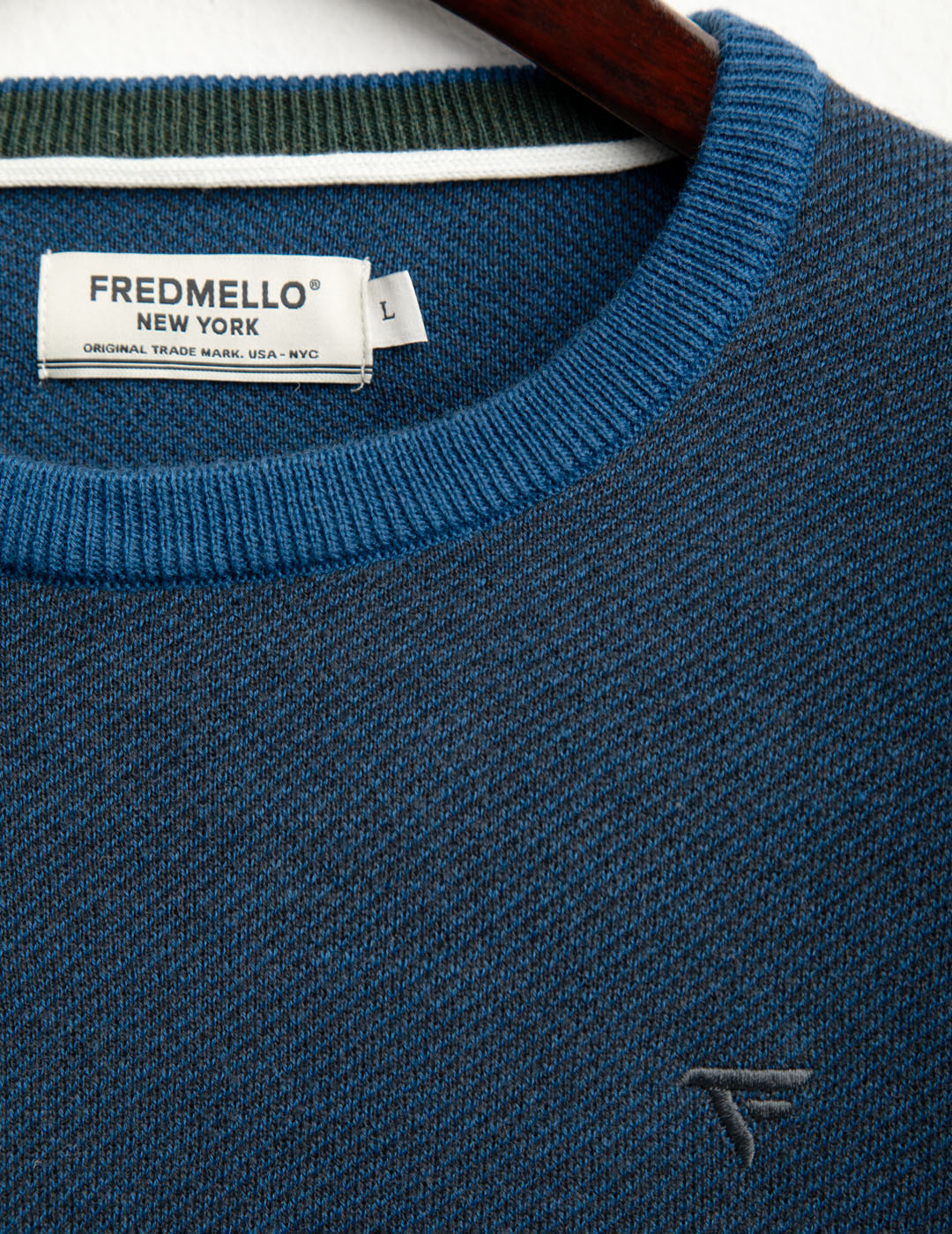 Maglia jacquard uomo blue fm25w36mg cc-a0601 Maglia jacquard