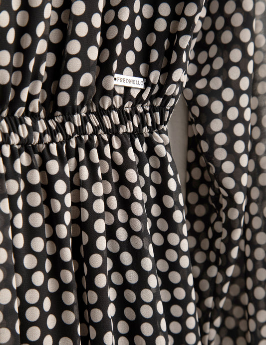 Abito in georgette stampata - back - 002