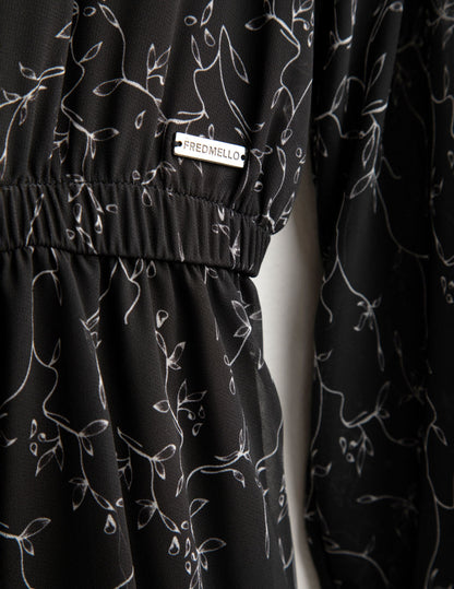 Abito in georgette stampata