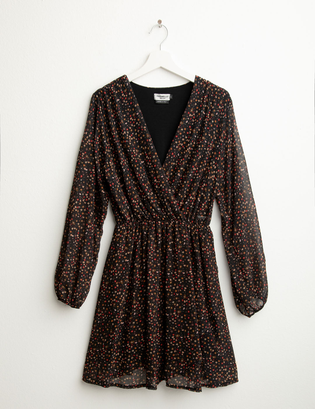 Printed georgette dress woman multicolor fw25w02as cc-a1406 Printed georgette dress