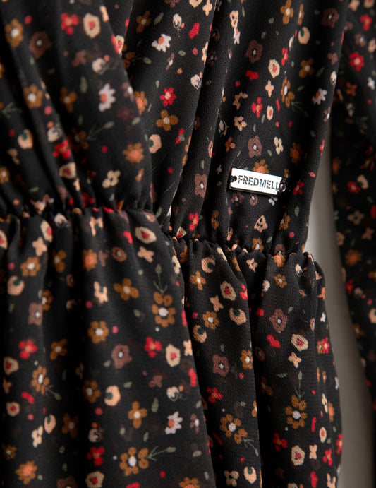 Abito in georgette stampata - back - 002