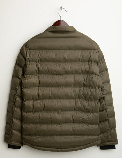Piumino con collo camicia