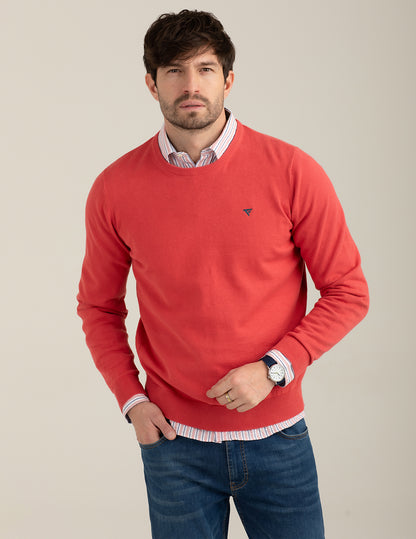 Long-Sleeve Crew Neck Knit
