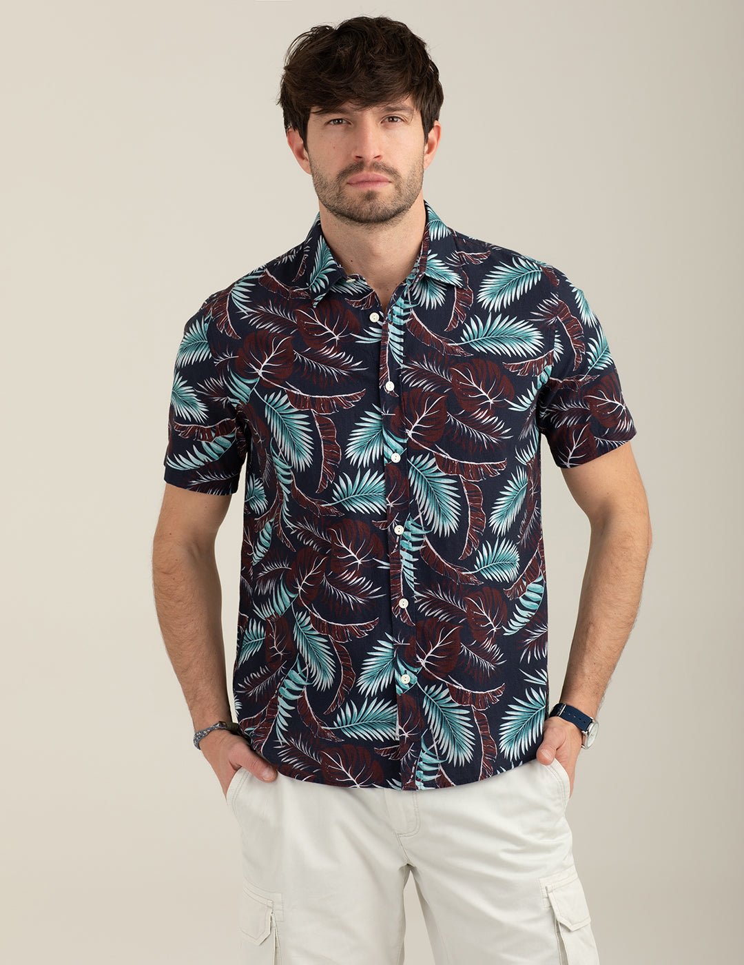 Camicia manica corta stampata uomo must fm26s10cs cc-a0306 Camicia manica corta stampata