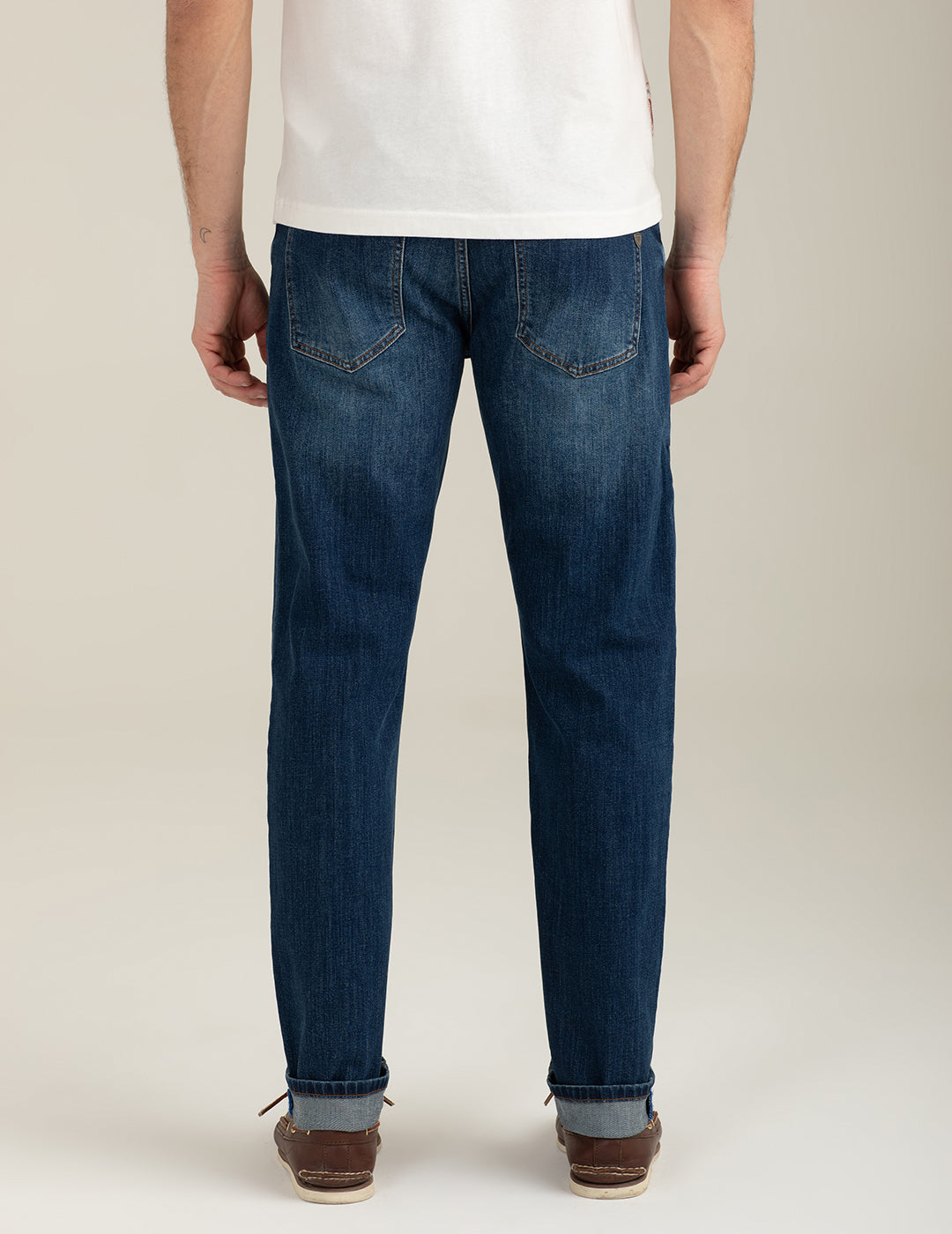 Pantalone in denim uomo middle blue fm26s25pd cc-a1101 Pantalone in denim