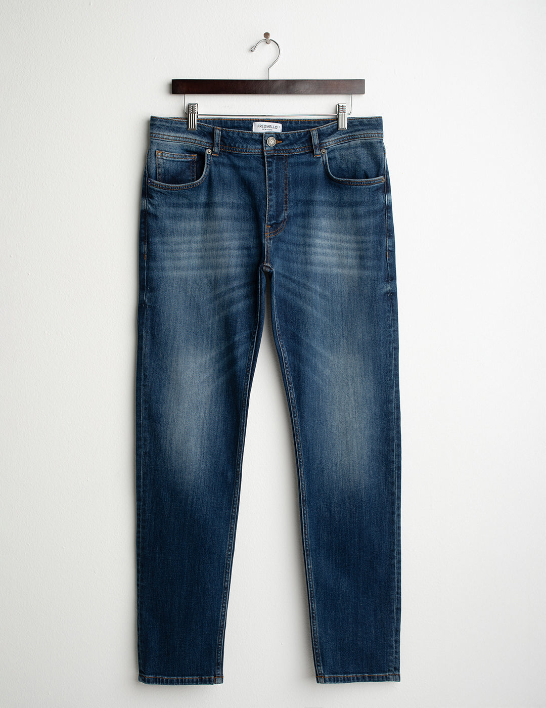 Pantalone in denim uomo middle blue fm26s25pd cc-a1101 Pantalone in denim
