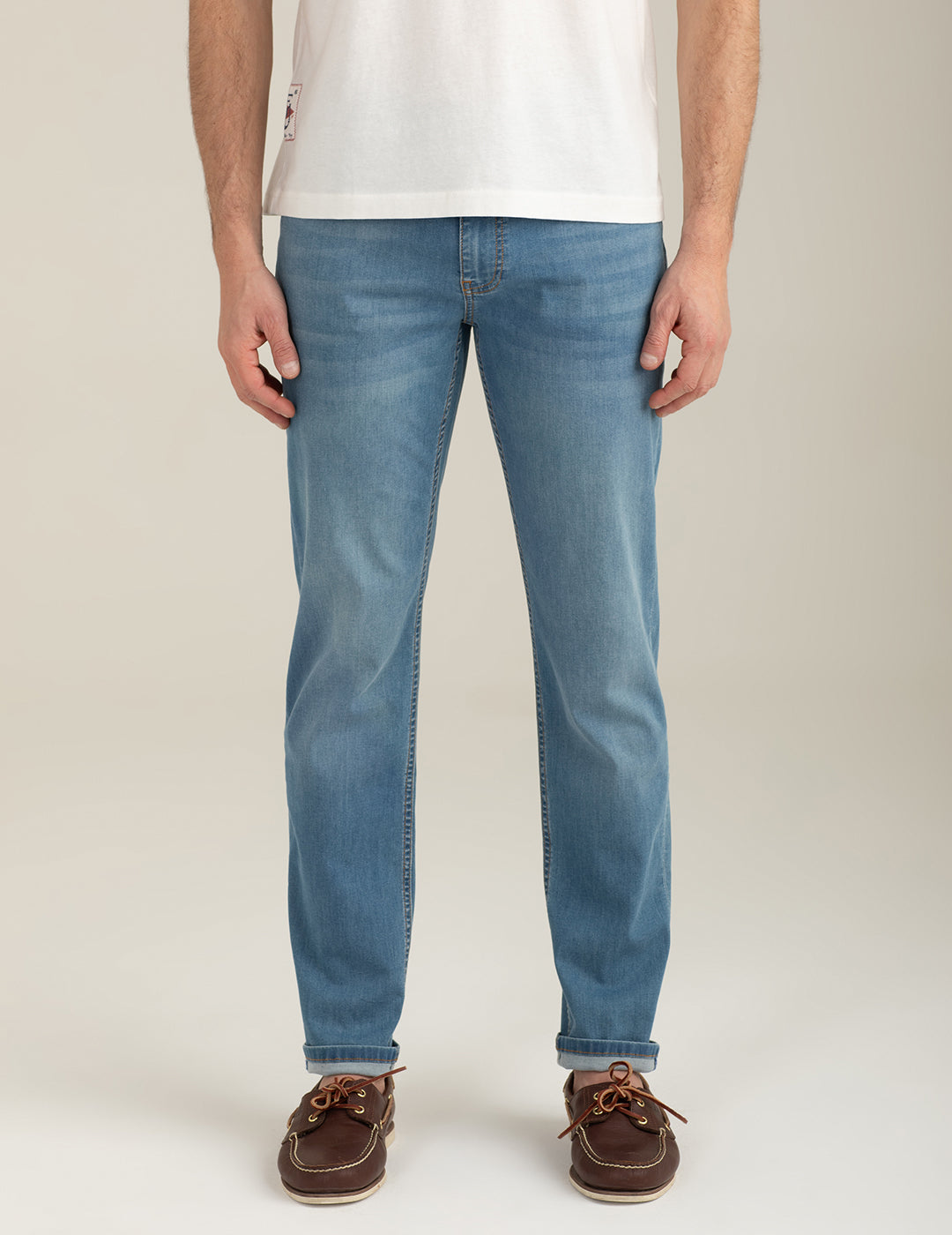 Pantalone in denim uomo light blue fm26s27pd cc-a1001 Pantalone in denim