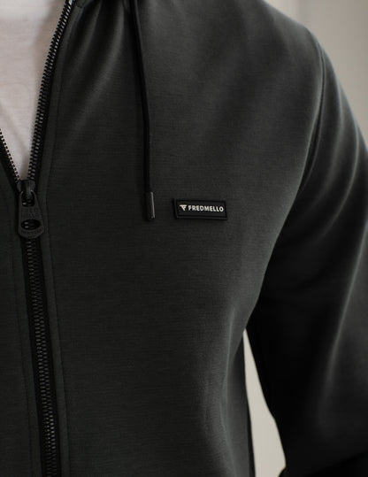 Interlock Full-Zip Hooded Sweatshirt
