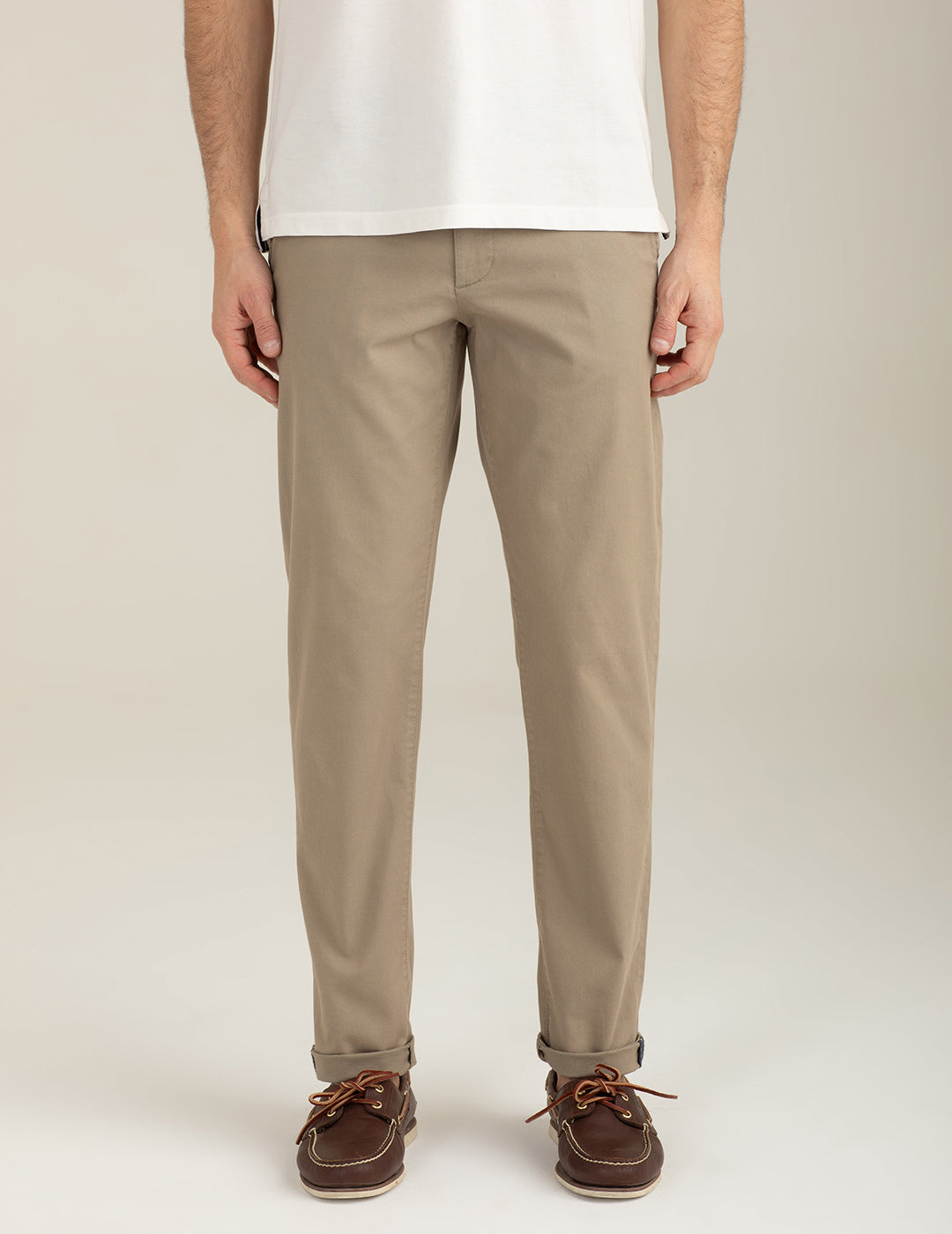 Pantalone chino in dobby stretch uomo sand fm26s11pu cc-a0110 Pantalone chino in dobby stretch