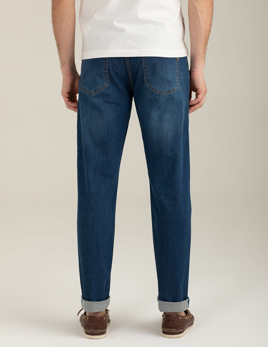 Pantalone in denim uomo middle blue fm26s27pd cc-a1101 Pantalone in denim