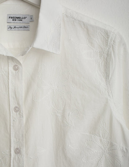 Long-Sleeve Embroidered Shirt