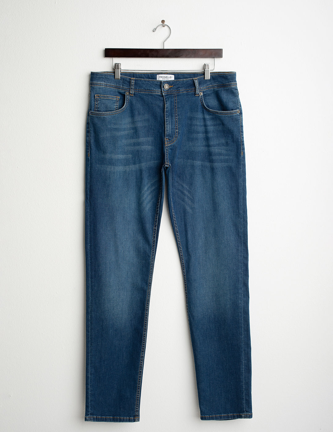 Pantalone in denim uomo middle blue fm26s27pd cc-a1101 Pantalone in denim