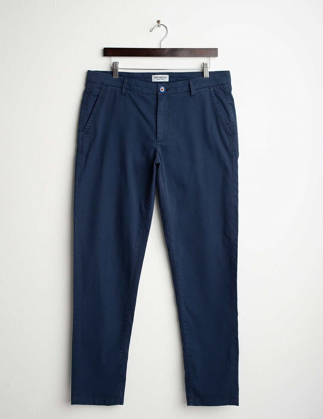 Pantalone chino in dobby stretch uomo blue fm26s11pu cc-a0601 Pantalone chino in dobby stretch
