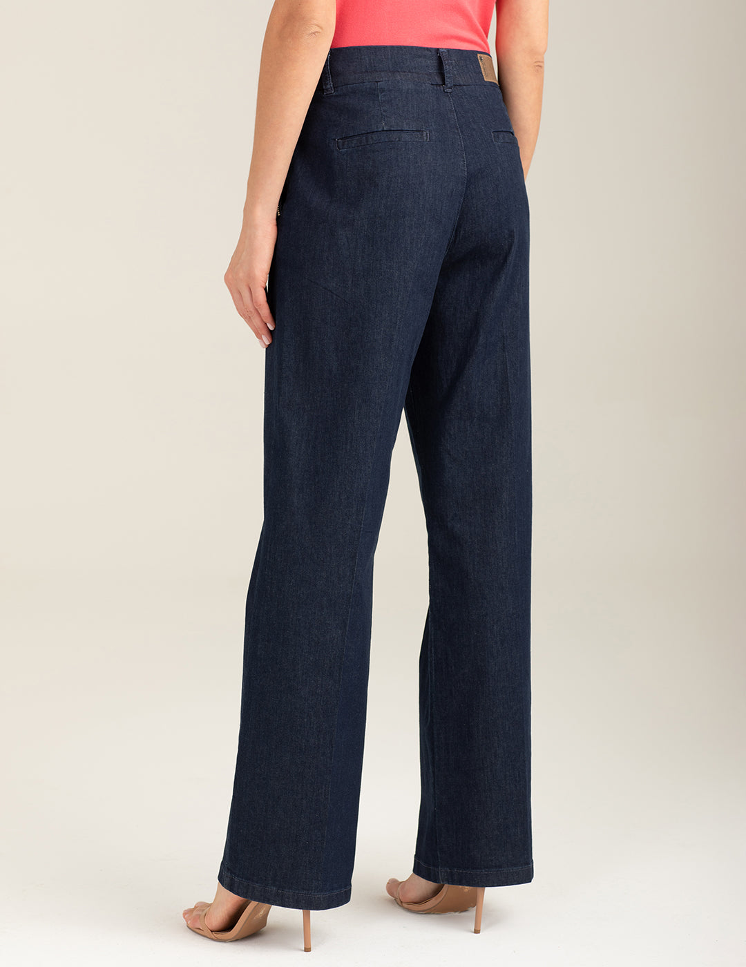 Stretch Denim Palazzo Trousers woman dark blue fw26s08pd cc-a1201 Stretch Denim Palazzo Trousers