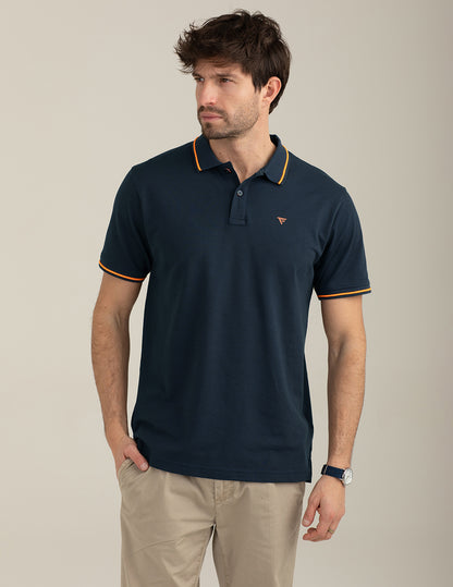 Polo a manica corta stretch