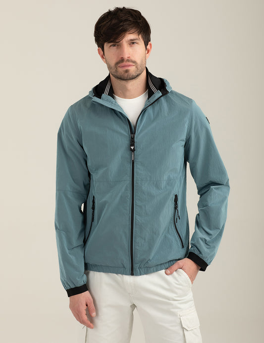 Giacca Windbreaker con cappuccio - back - 002