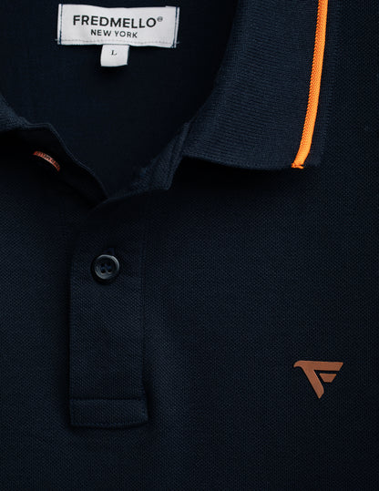 Polo a manica corta stretch