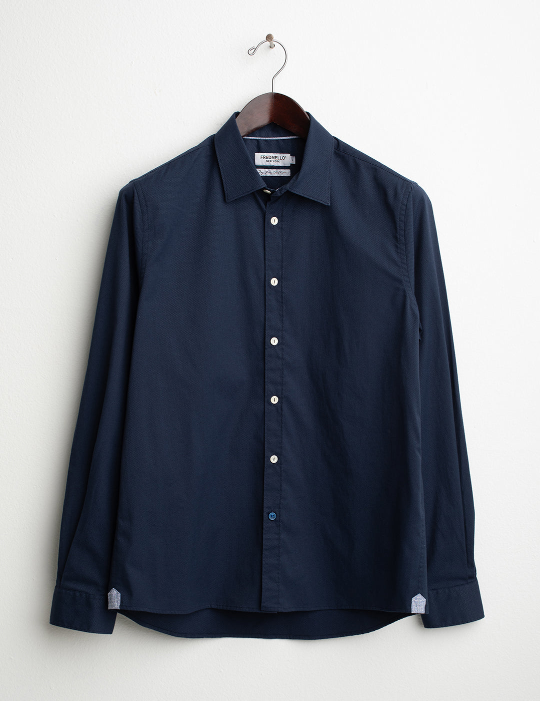 Stretch Jacquard Shirt man blue fm26s04ct cc-a0601 Stretch Jacquard Shirt