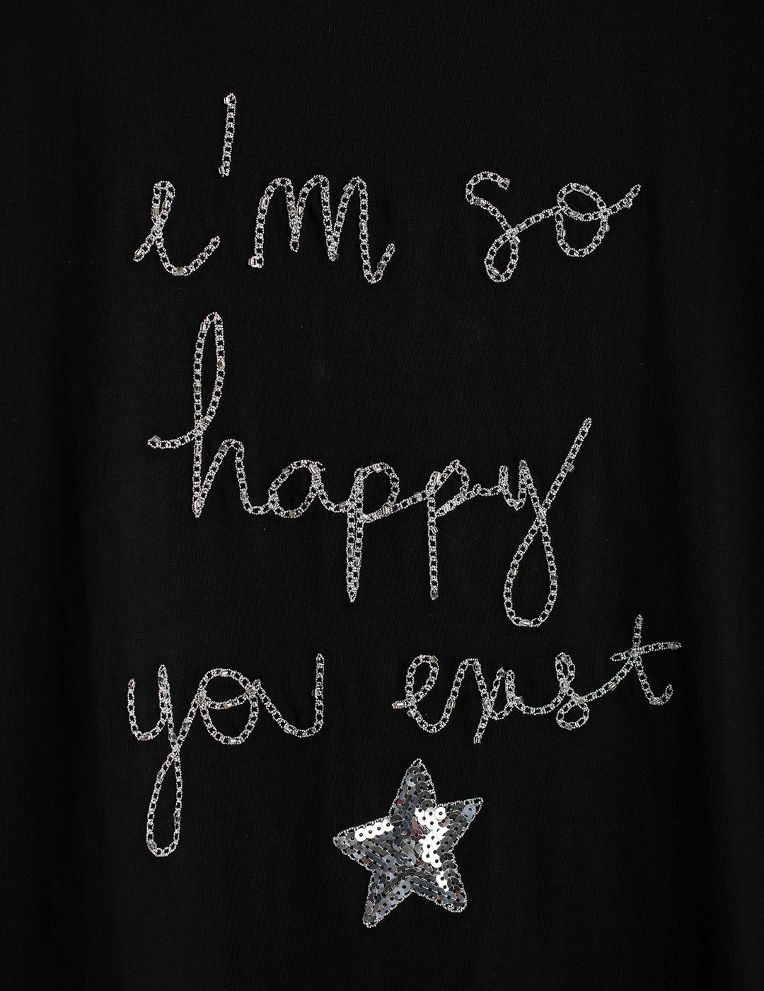 Crew Neck T-Shirt with Hand Embroidery woman black fw26s08tg cc-a0951 Crew Neck T-Shirt with Hand Embroidery