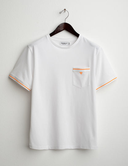 T-shirt girocollo con taschino