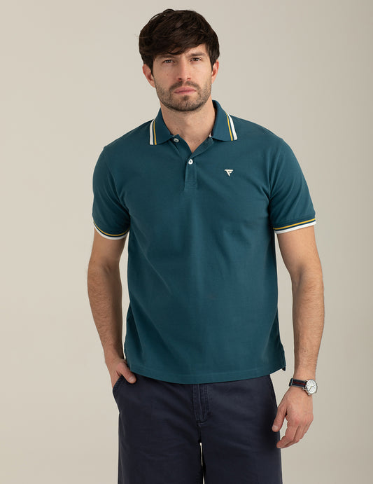 Polo in piquet stretch uomo atlantic fm26s07qu cc-a0716
