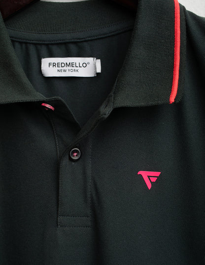 Polo a manica corta stretch