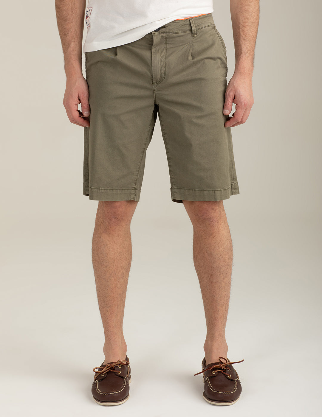 Stretch Satin Twill Shorts man army fm26s13eu cc-a0804 Stretch Satin Twill Shorts
