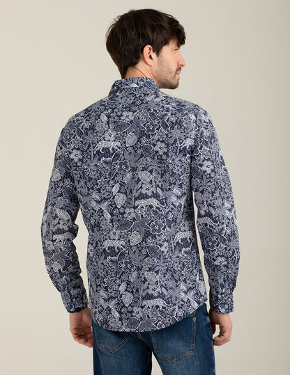 Camicia in voilé stampato