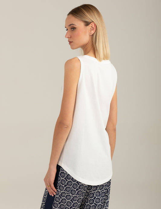 Canotta con grafica e dettagli luminosi - back - 002