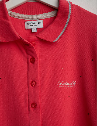Polo with Shiny Details