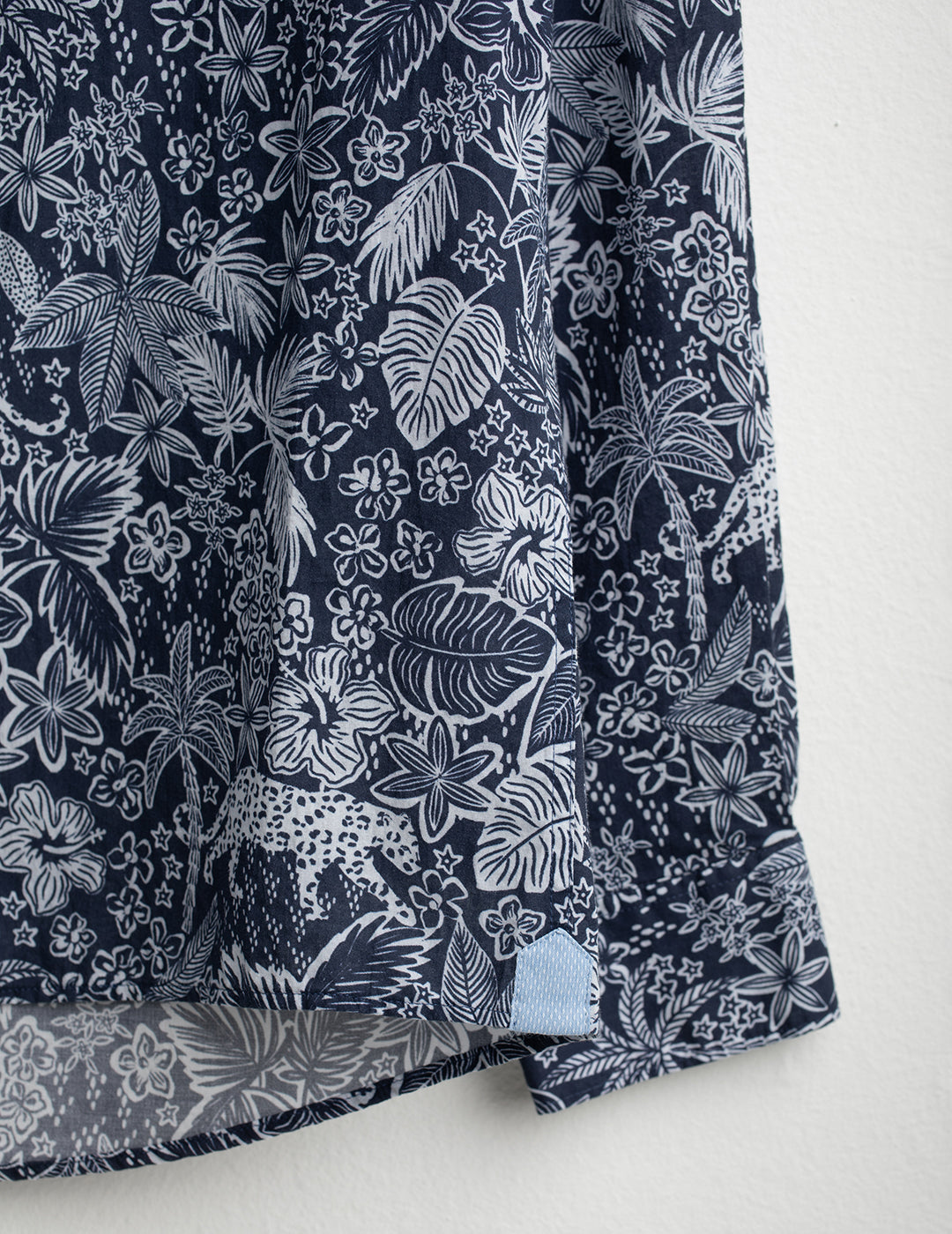 Camicia in voilé stampato uomo blue fm26s07cs cc-a0601 Camicia in voilé stampato