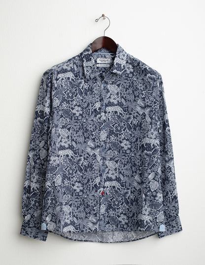 Camicia in voilé stampato