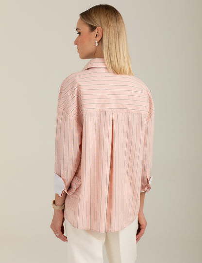 Long-Sleeve Striped Shirt