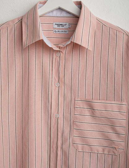 Long-Sleeve Striped Shirt