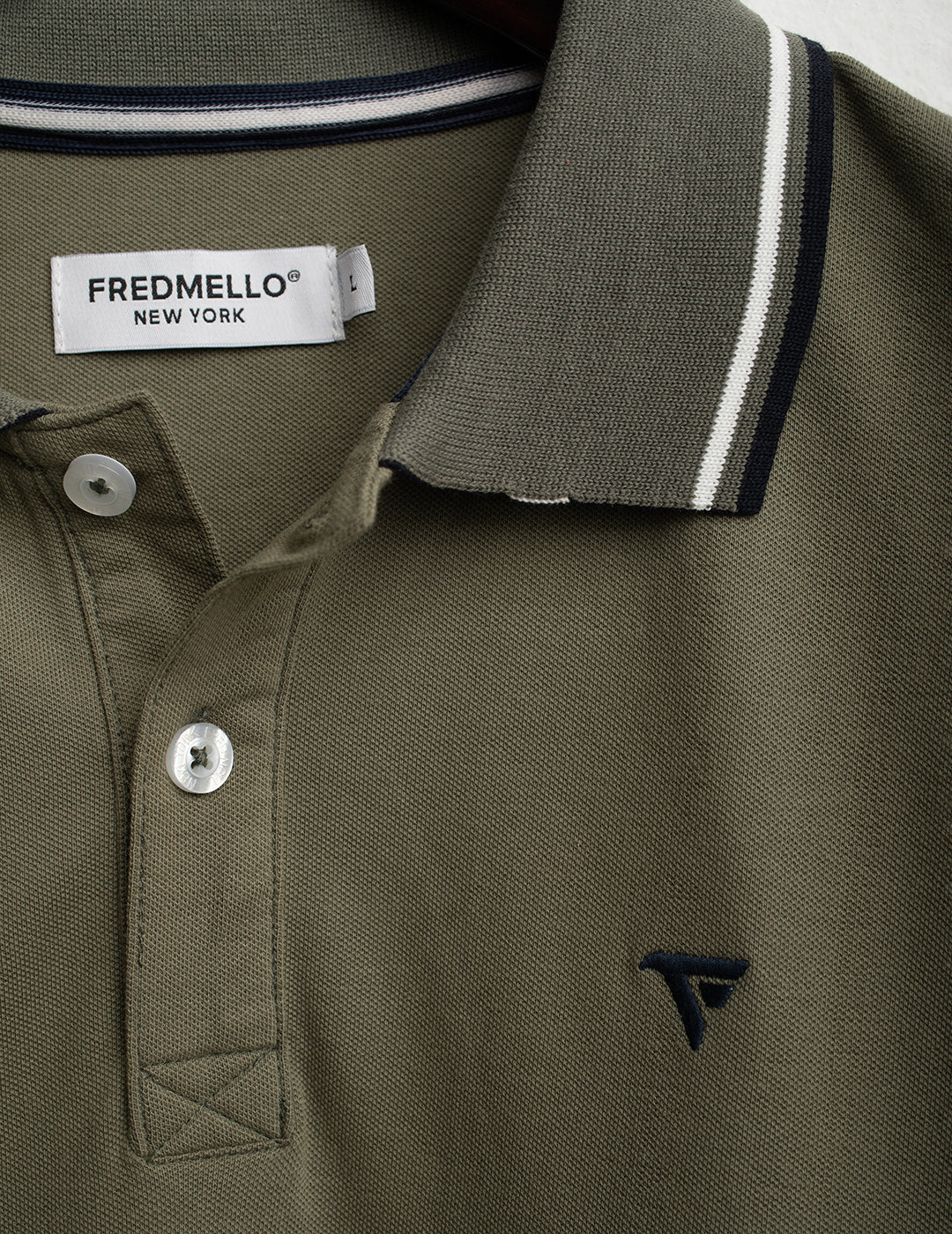 Polo in piquet stretch uomo army fm26s07qu cc-a0804 Polo in piquet stretch