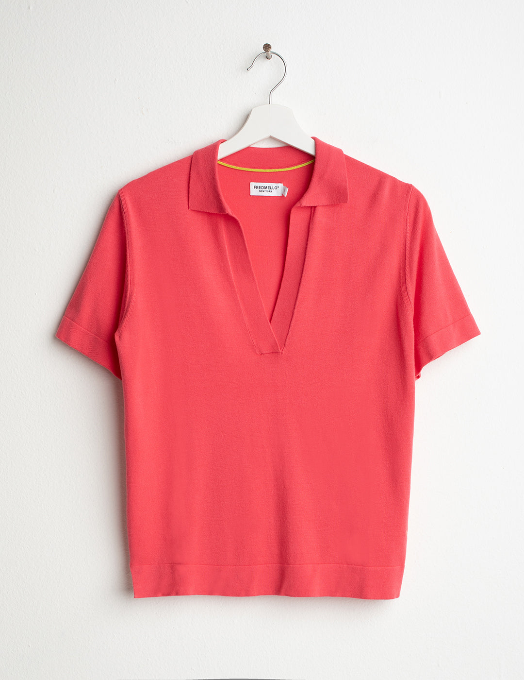 Polo in maglia a manica corta donna coral fw26s04mm cc-a0202 Polo in maglia a manica corta