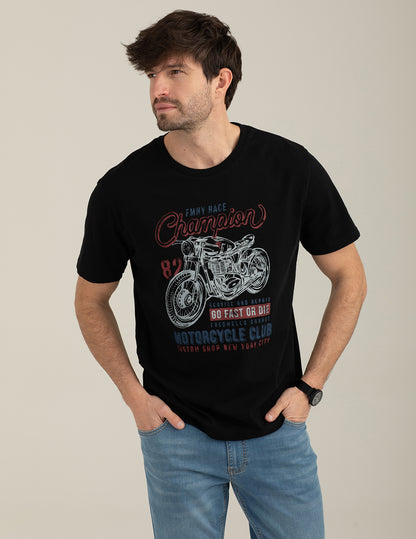 T-shirt girocollo con stampa