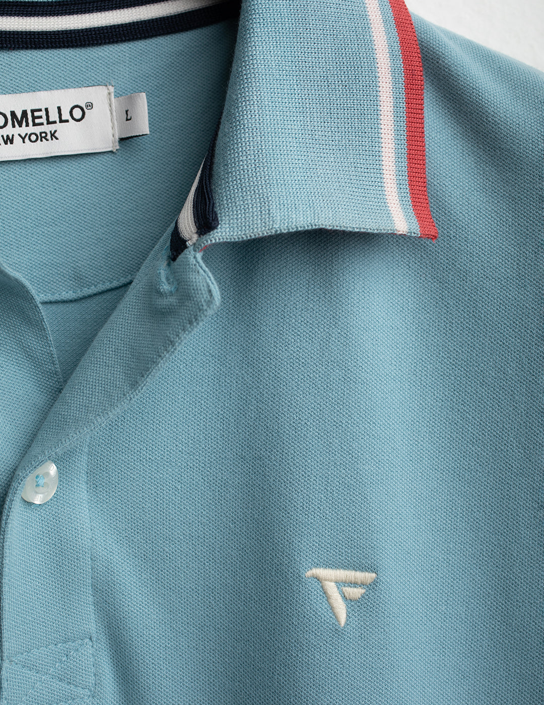 Polo in piquet stretch uomo aqua fm26s07qu cc-a0712 Polo in piquet stretch