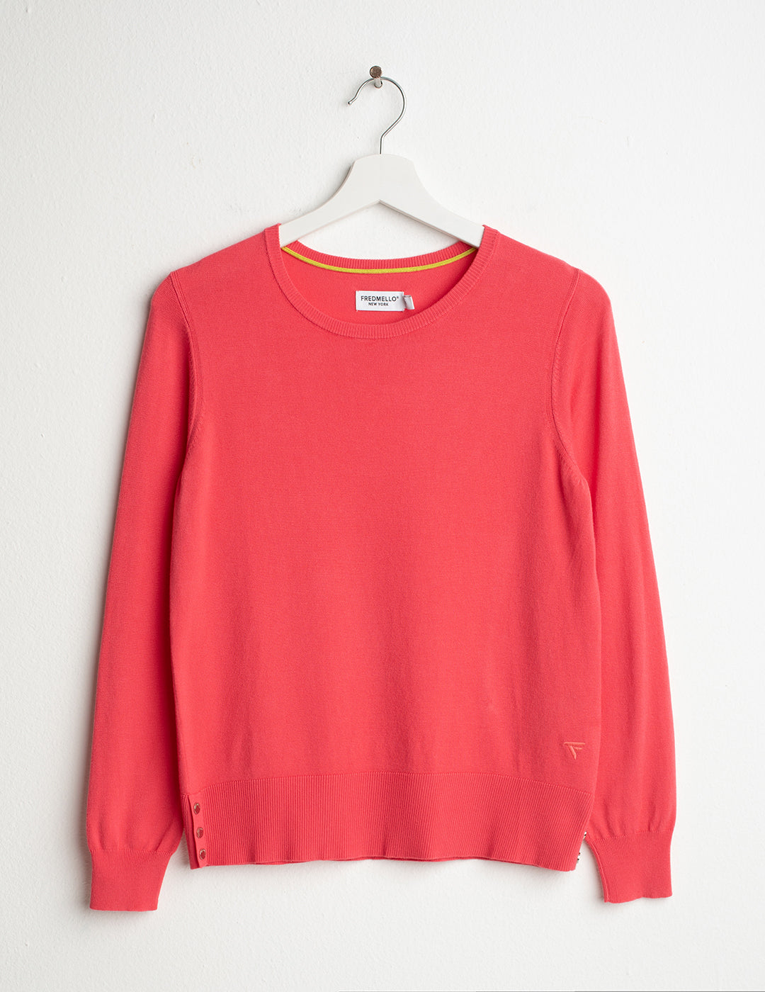 Maglia girocollo a manica lunga donna coral fw26s02mg cc-a0202 Maglia girocollo a manica lunga
