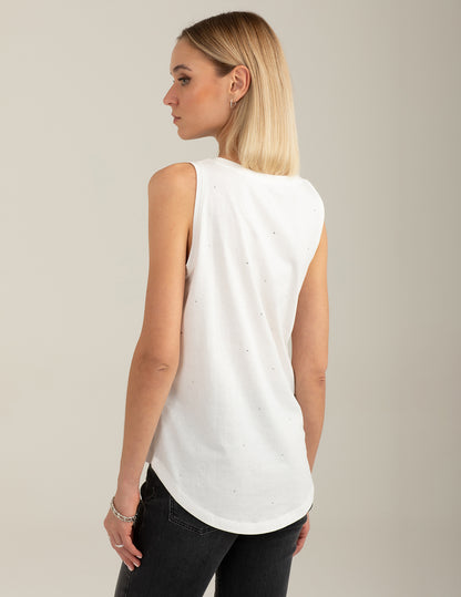 Tank Top with Shiny Details