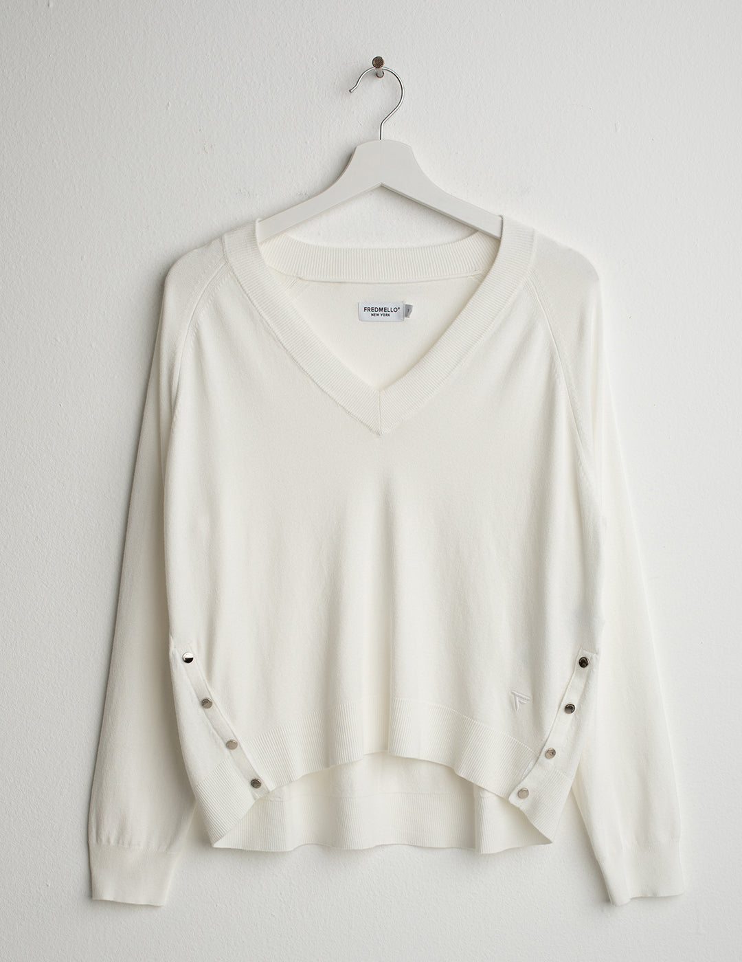 Maglia raglan a manica lunga donna off white fw26s05mv cc-a0002 Maglia raglan a manica lunga