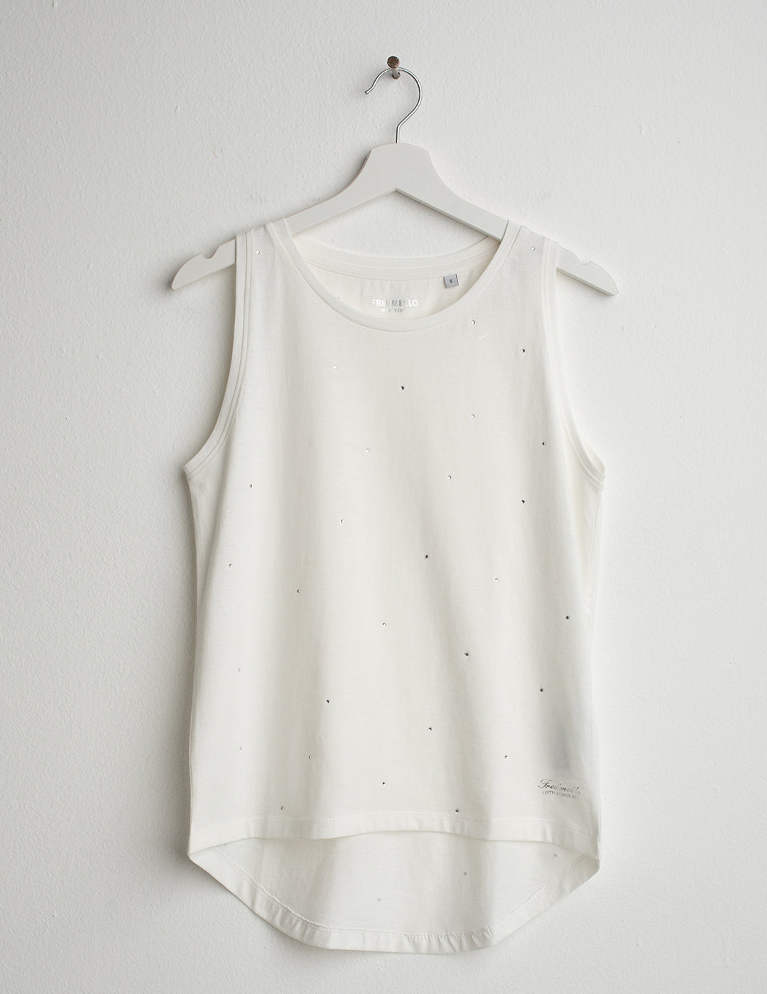 Tank Top with Shiny Details woman off white fw26s05tu cc-a0002 Tank Top with Shiny Details